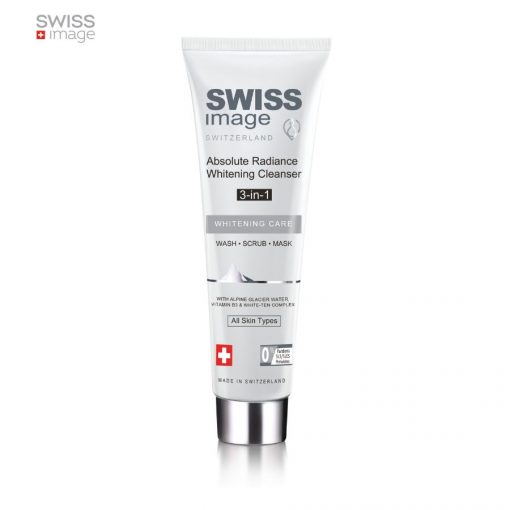 Sữa Rửa Mặt Dưỡng Trắng Swiss Image 3 Trong 1 Absolute Radiance Whitening Cleanser Wash-Scrub-Mask 100ml