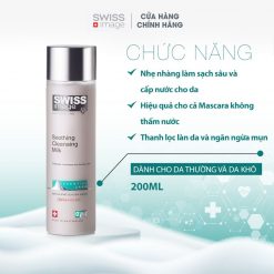 Sữa Rửa Mặt Làm Sạch Ngừa Mụn Dịu Nhẹ Hằng Ngày Dành Cho Da Thường Và Da Khô Swiss Image Soothing Cleansing Milk 200ml