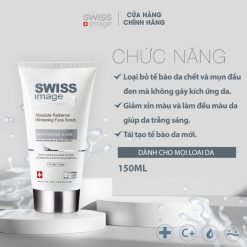 Tẩy Tế Bào Chết Loại Bỏ Mụn Đầu Đen Dưỡng Trắng Cho Mọi Loại Da Swiss Image Absolute Radiance Whitening Face Scrub 150ml