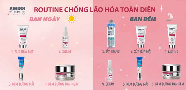 routine skincare chống lão hóa