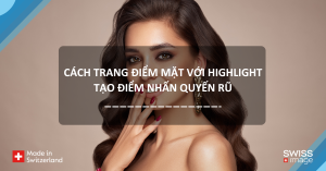trang điểm mặt với highlight