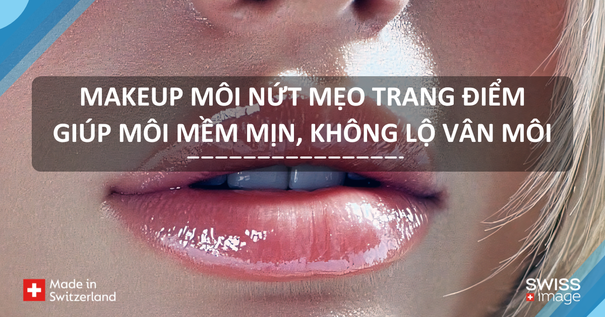 makeup môi nứt